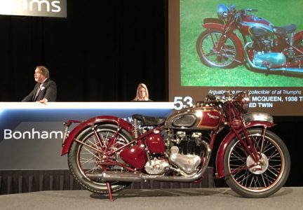 Steve McQueen Triumph Sets Record at Bonhams Vegas Auction Image